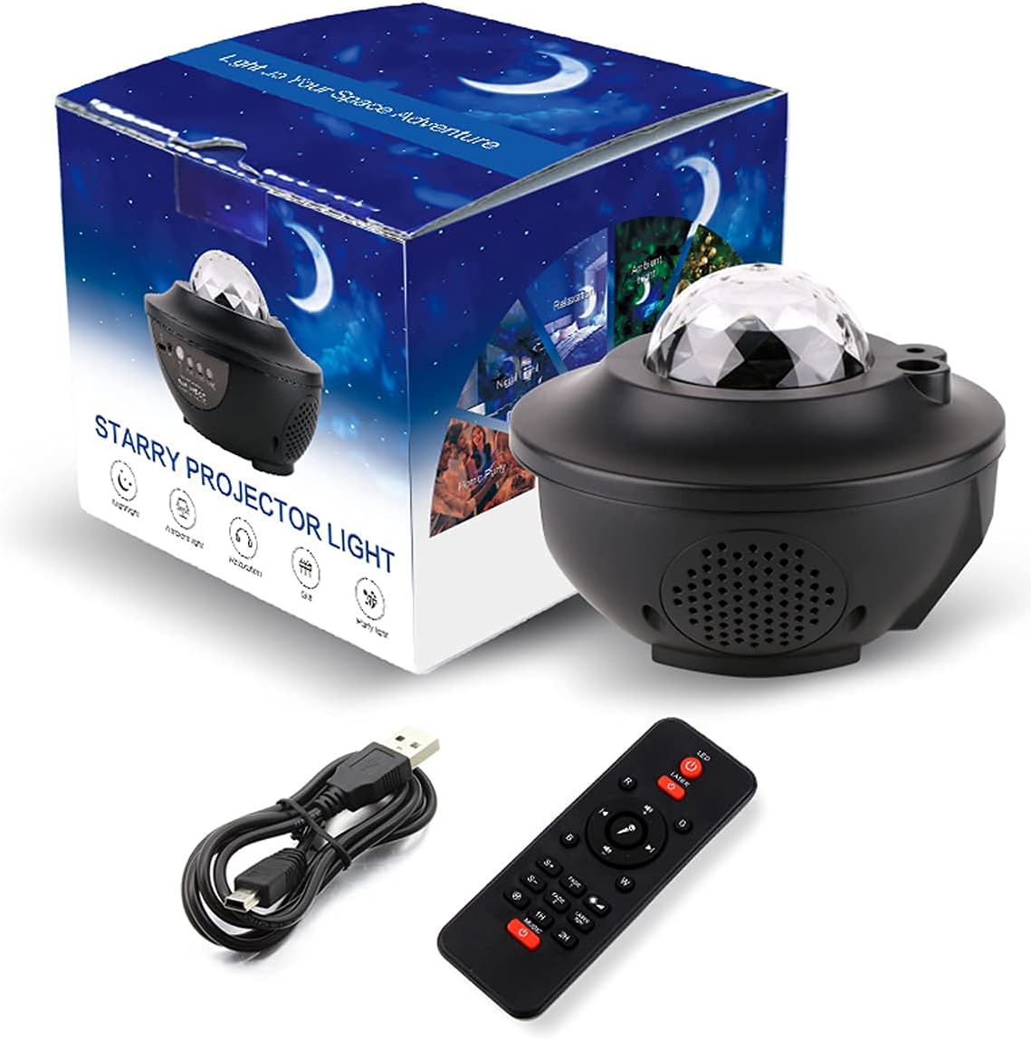 Proyector Galaxia LED con Altavoz Bluetooth