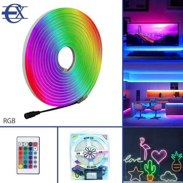 NEON LED RGB 5M CON MANDO